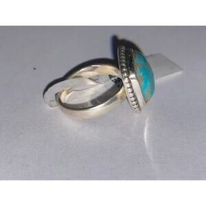 sterling silver stunning Arizona turquoise ring